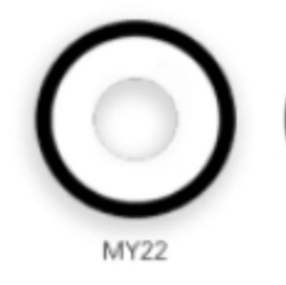 New White Black Ring Halloween Contact Eyewear - Picture 2 of 2